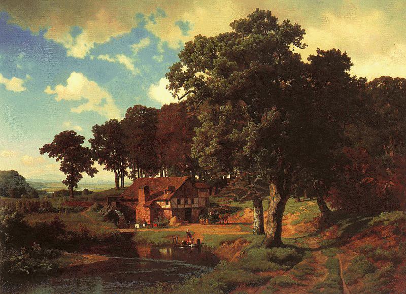 Albert Bierstadt A Rustic Mill China oil painting art